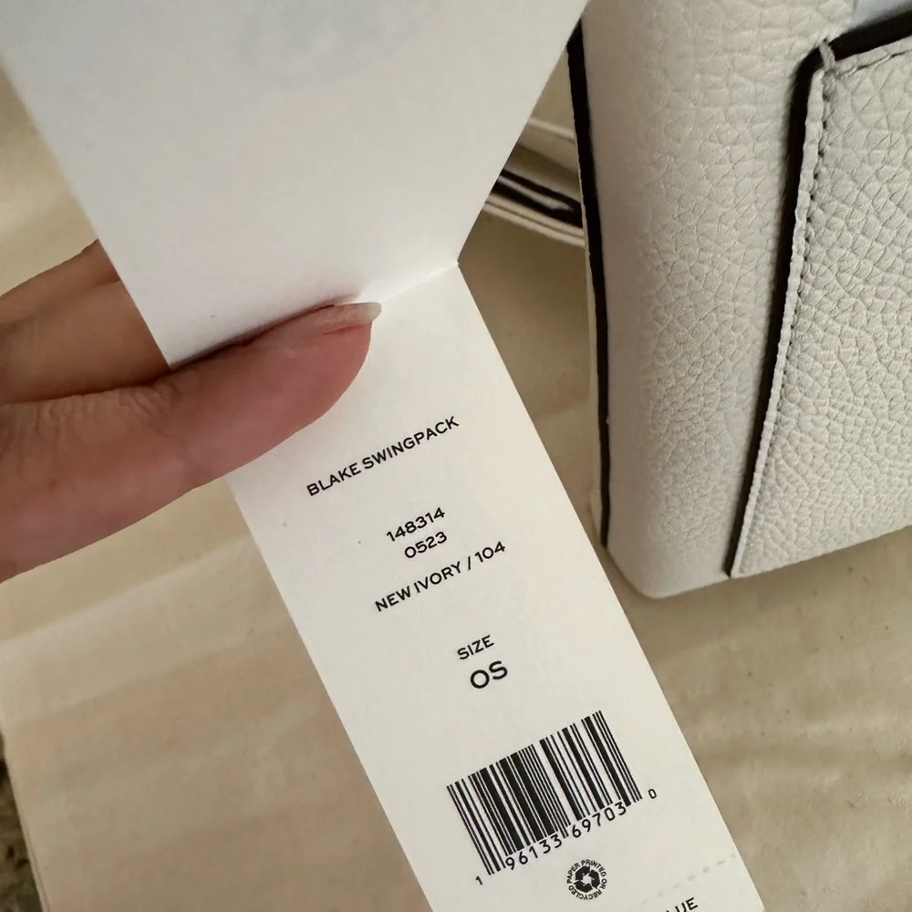 New Tory Burch Swingpack BLAKE new ivory